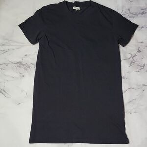 Madewell Black Crew Neck T-Shirt Dress